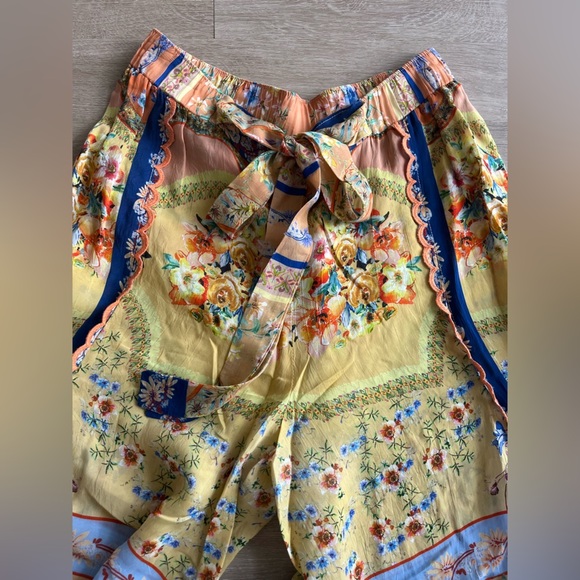 Johnny Was Floral Summer Flowy Wide Leg Pants SZ S - Picture 4 of 9